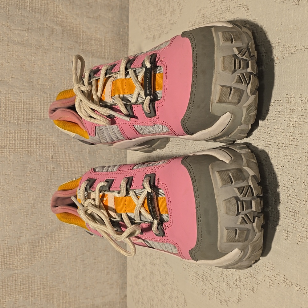 Womens Pink CAT Caterpillar Composite Toe Work Shoes Dr. Scholl's Size 7 1/2 - Picture 2 of 8